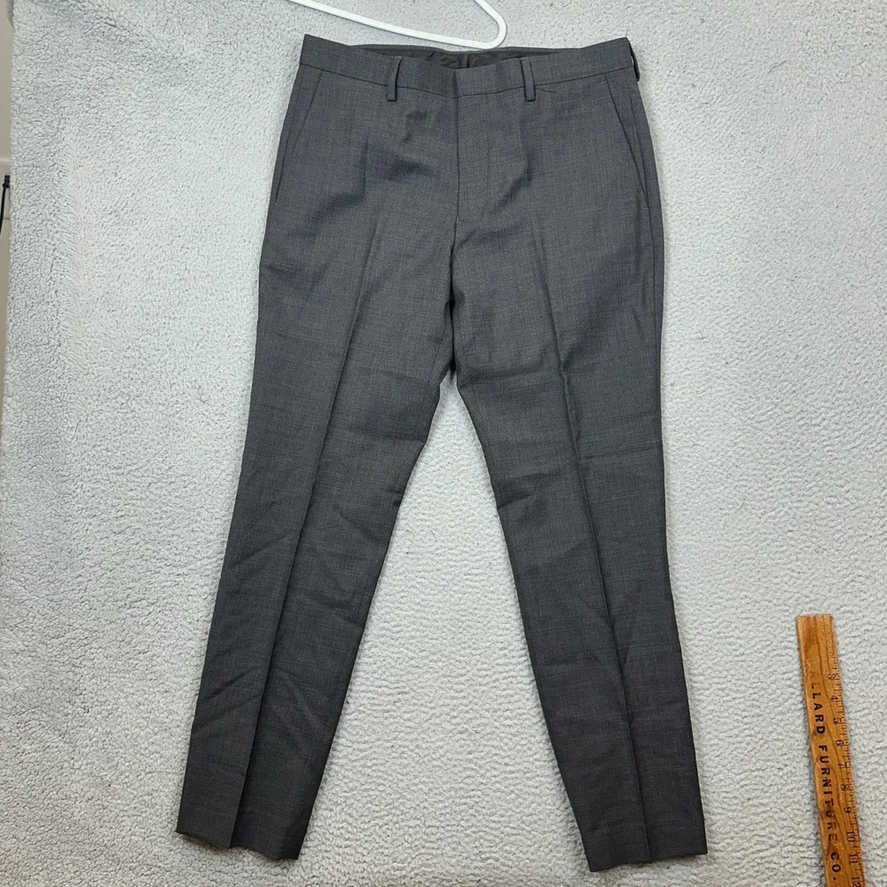 J Crew Ludlow Slim 2 Piece Suit 38S Charcoal Grey Tollegno 3D Wool 32x30 Pants - Picture 14 of 16